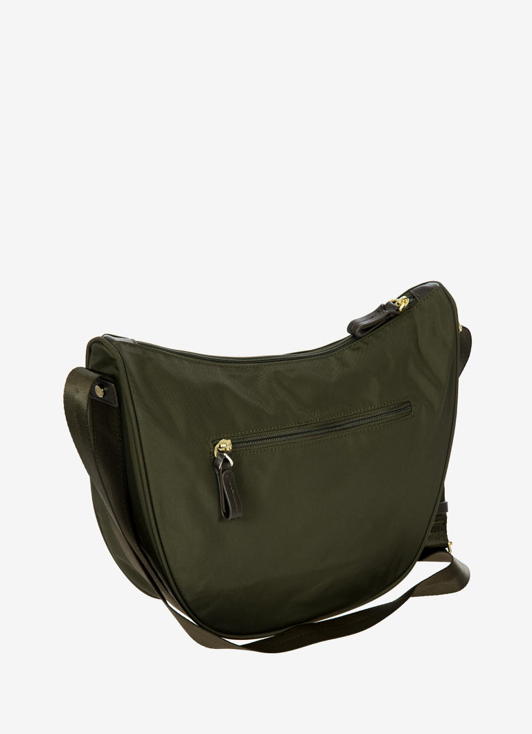 Bric's BXG45052.662 Tracolla Mezzaluna Small In Nylon Riciclato Black