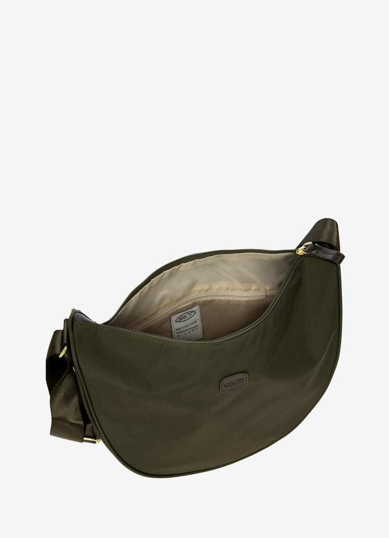 Bric's BXG45052.662 Tracolla Mezzaluna Small In Nylon Riciclato Black