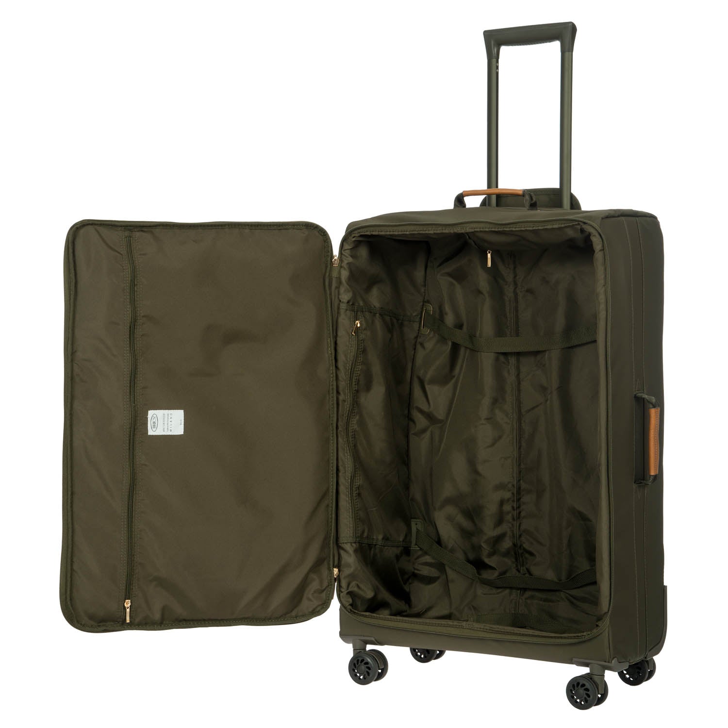 Bric's, trolley morbido grande x-travel oliva BXL48145.078