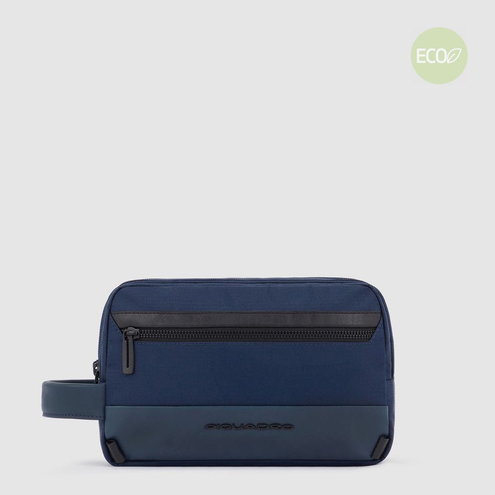 Piquadro BY5853W115/BLU Nécessaire Da Viaggio A Due Scomparti Blu