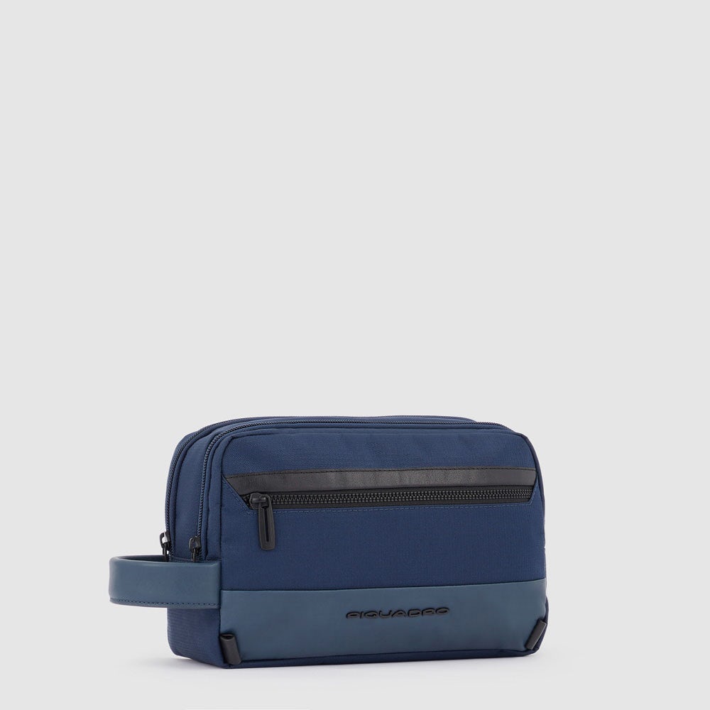 Piquadro BY5853W115/BLU Nécessaire Da Viaggio A Due Scomparti Blu