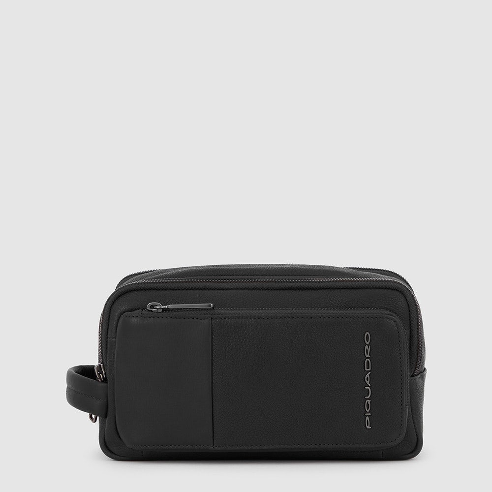 Piquadro BY5878W116/N Nécessaire Da Viaggio A Due Scomparti Nero