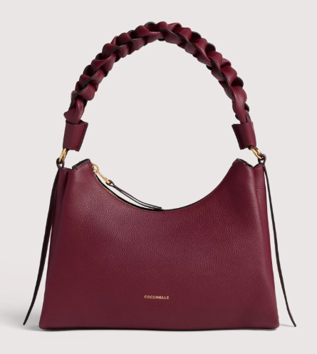 COCCINELLE HANDBAG DOUBLE GRAINY LEATHER