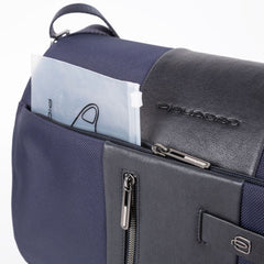 Messenger Piquadro In Tessuto Blu CA1592BR2/BLU