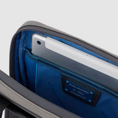 Piquadro CA1816UB00 - Borsello Porta Ipad®10,5"/Ipad 9,7" Nero-Grigio