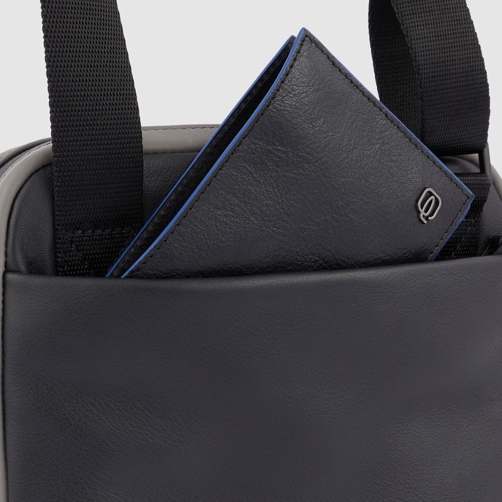 Piquadro CA1816UB00 - Borsello Porta Ipad®10,5"/Ipad 9,7" Nero-Grigio