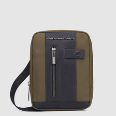 Piquadro CA3084BR2/VMN Borsello Porta Ipad®Mini In Tessuto Riciclato Verde Militare