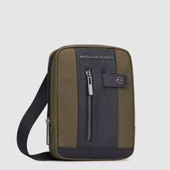 Piquadro CA3084BR2/VMN Borsello Porta Ipad®Mini In Tessuto Riciclato Verde Militare