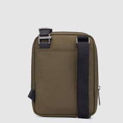 Piquadro CA3084BR2/VMN Borsello Porta Ipad®Mini In Tessuto Riciclato Verde Militare