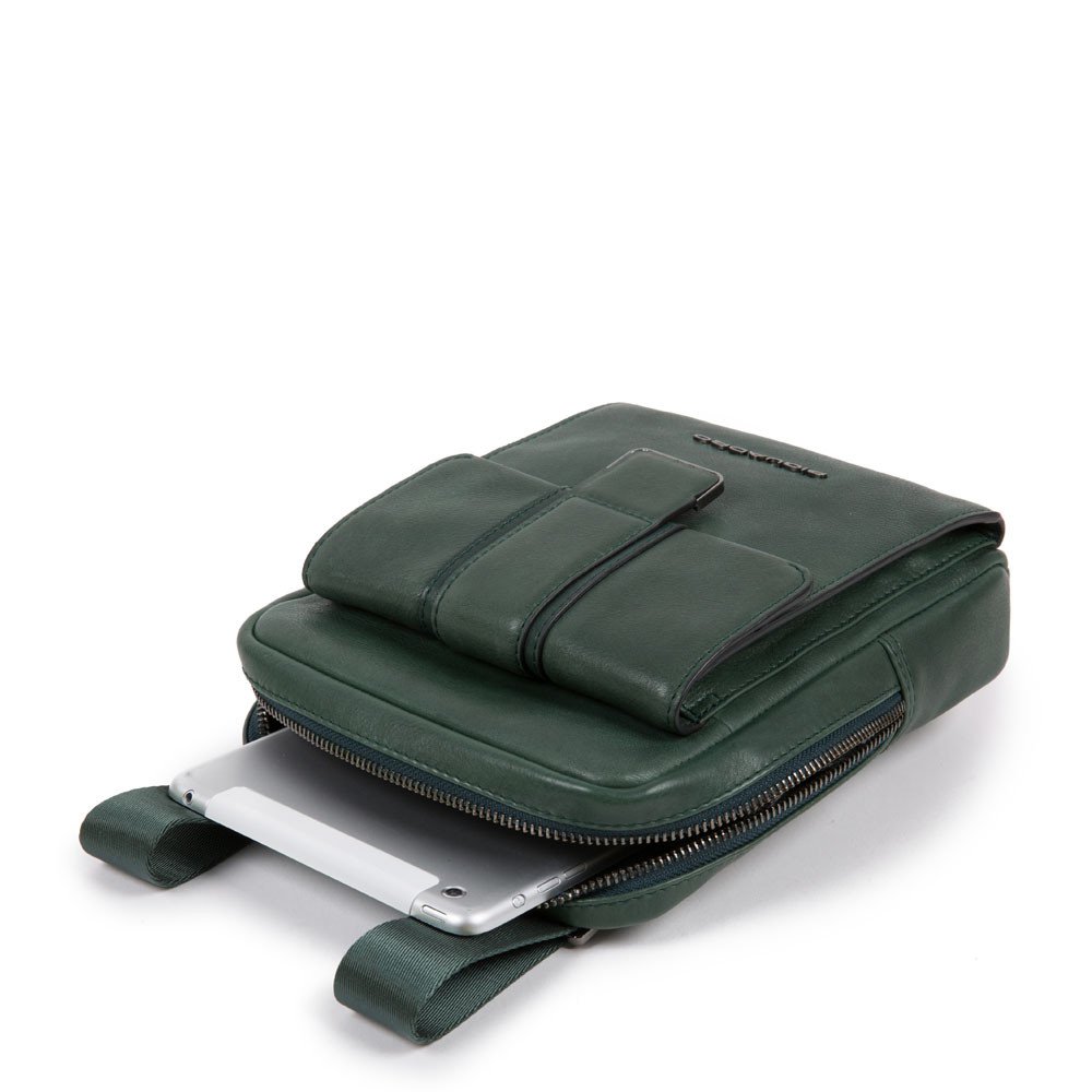 Piquadro, borsello porta ipad®Mini verde foresta CA3084S105/VE