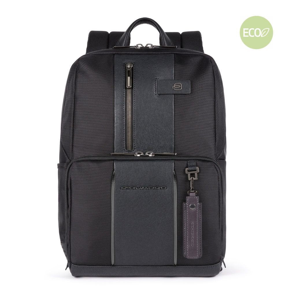 Zaino Piquadro In Tessuto Riciclato Nero CA3214BR2L/N