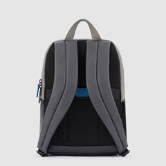 Piquadro CA3214UB00 - Zainetto Porta Pc E Porta Ipad®10,5"/Ipad 9,7" Con Nero-Grigio