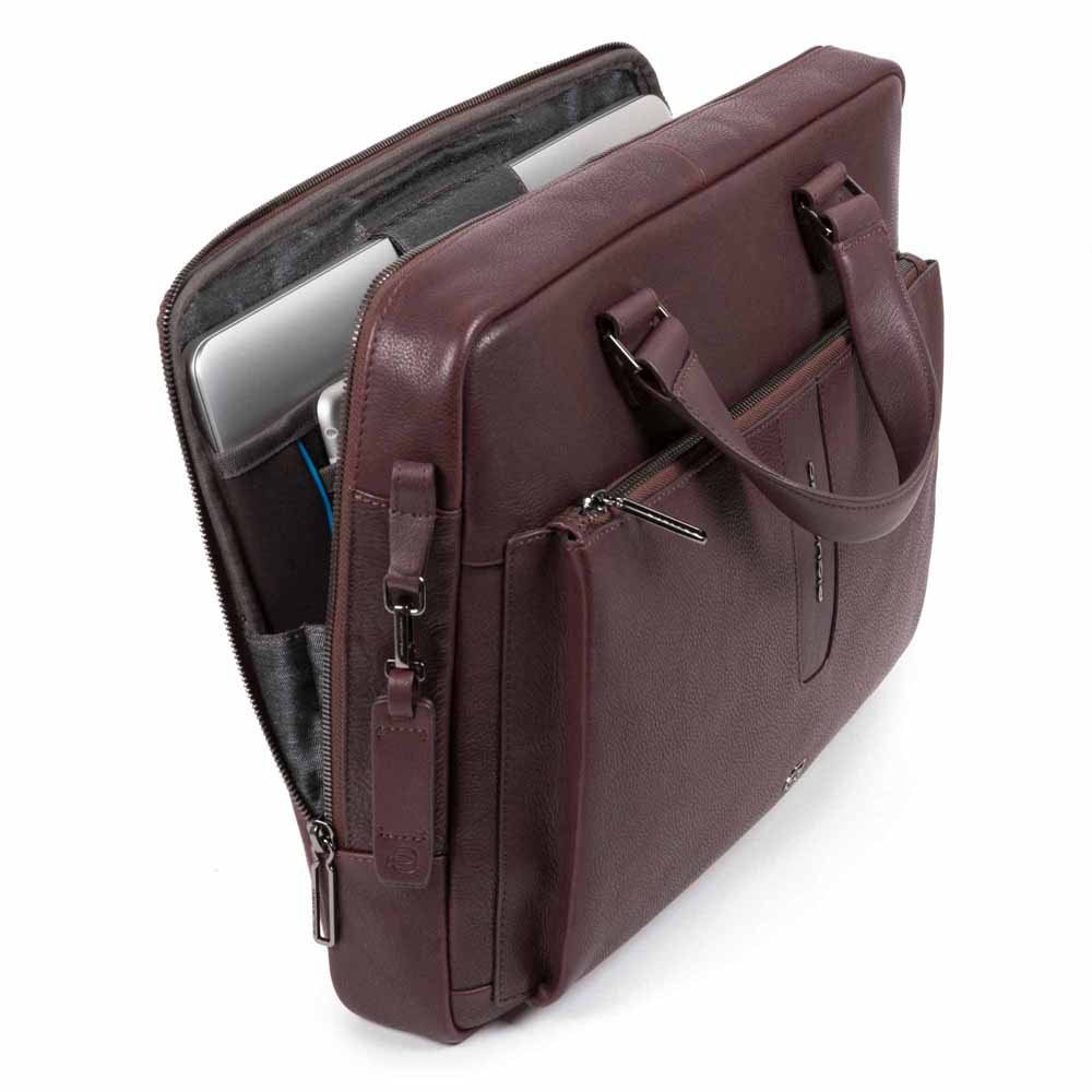 Cartella Sottile Porta Computer E Porta Ipad Melanzana Piquadro CA4098W101/M