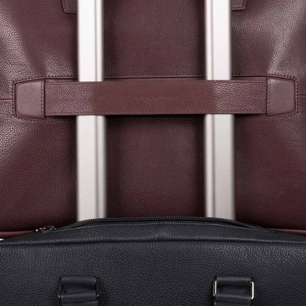 Cartella Sottile Porta Computer E Porta Ipad Melanzana Piquadro CA4098W101/M