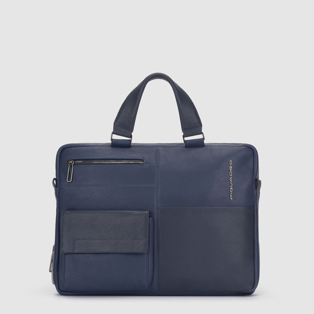 Piquadro CA4098W116 - Cartella Porta Computer 14" E Porta Ipad® Blu Notte