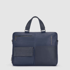Piquadro CA4098W116 - Cartella Porta Computer 14" E Porta Ipad® Blu Notte