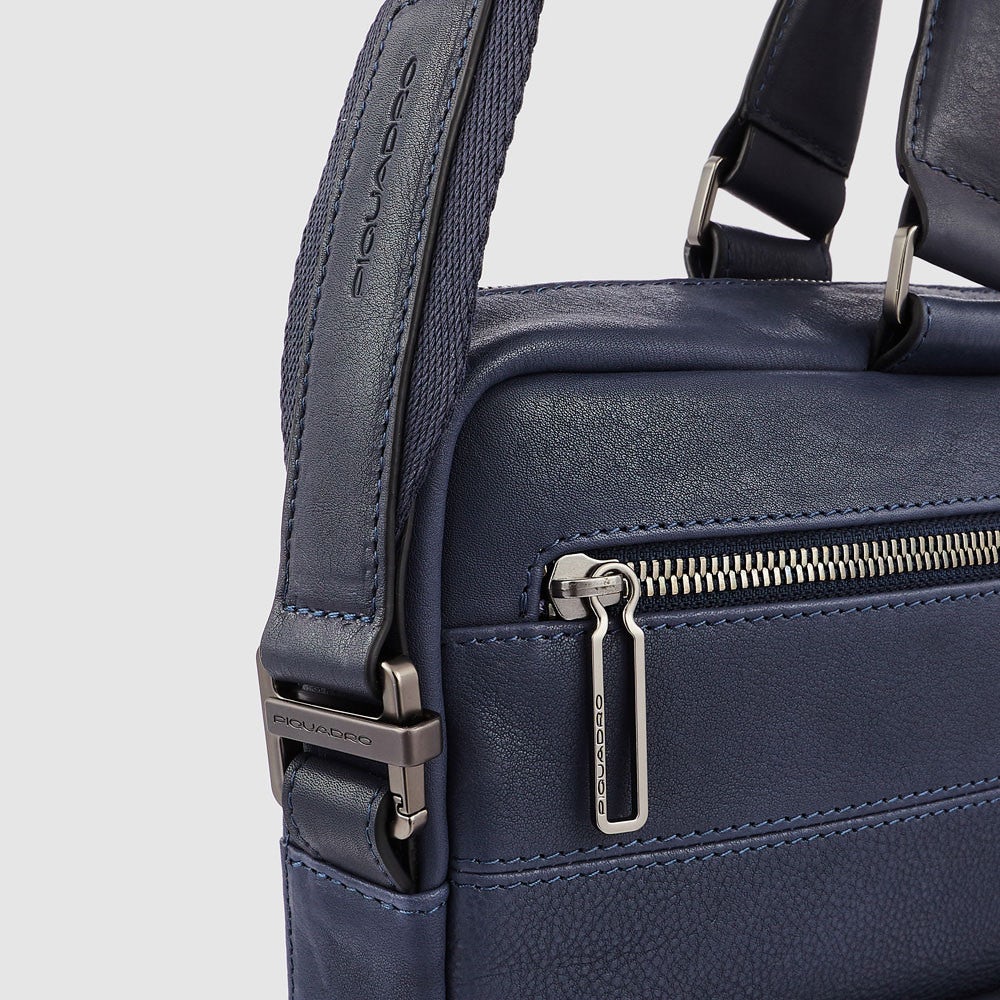 Piquadro CA4098W116 - Cartella Porta Computer 14" E Porta Ipad® Blu Notte
