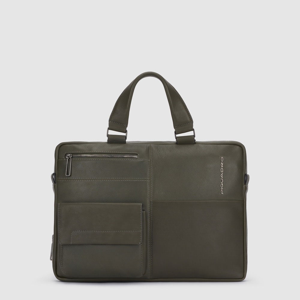 Piquadro CA4098W116 - Cartella Porta Computer 14" E Porta Ipad® Verde Militare