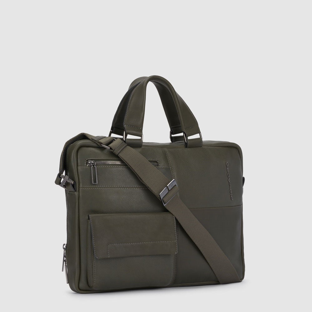Piquadro CA4098W116 - Cartella Porta Computer 14" E Porta Ipad® Verde Militare