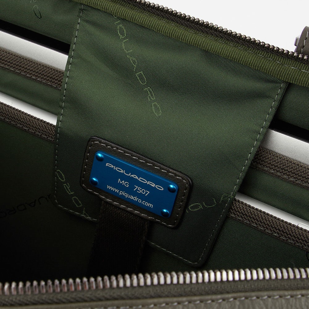 Piquadro CA4098W116 - Cartella Porta Computer 14" E Porta Ipad® Verde Militare