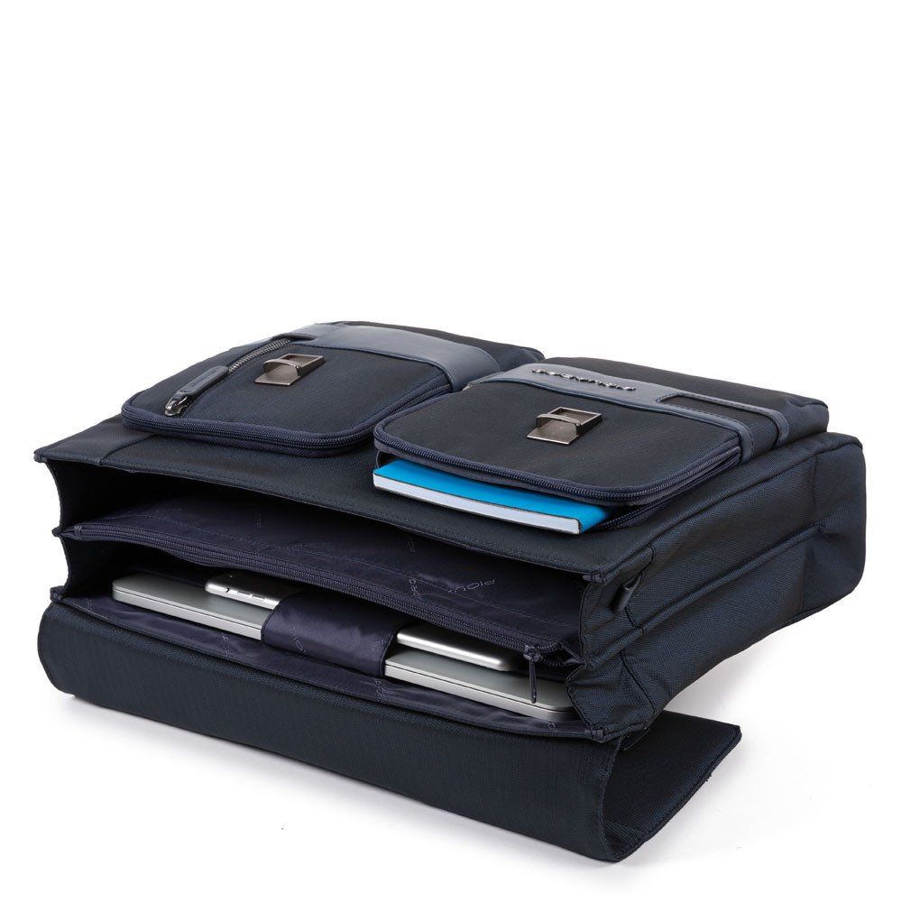 Cartella Porta Computer E Porta Ipad Con Patta Nero Piquadro CA4473S107/N