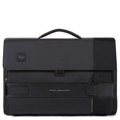 Cartella Porta Computer E Porta Ipad Con Patta Nero Piquadro CA4474S107/N