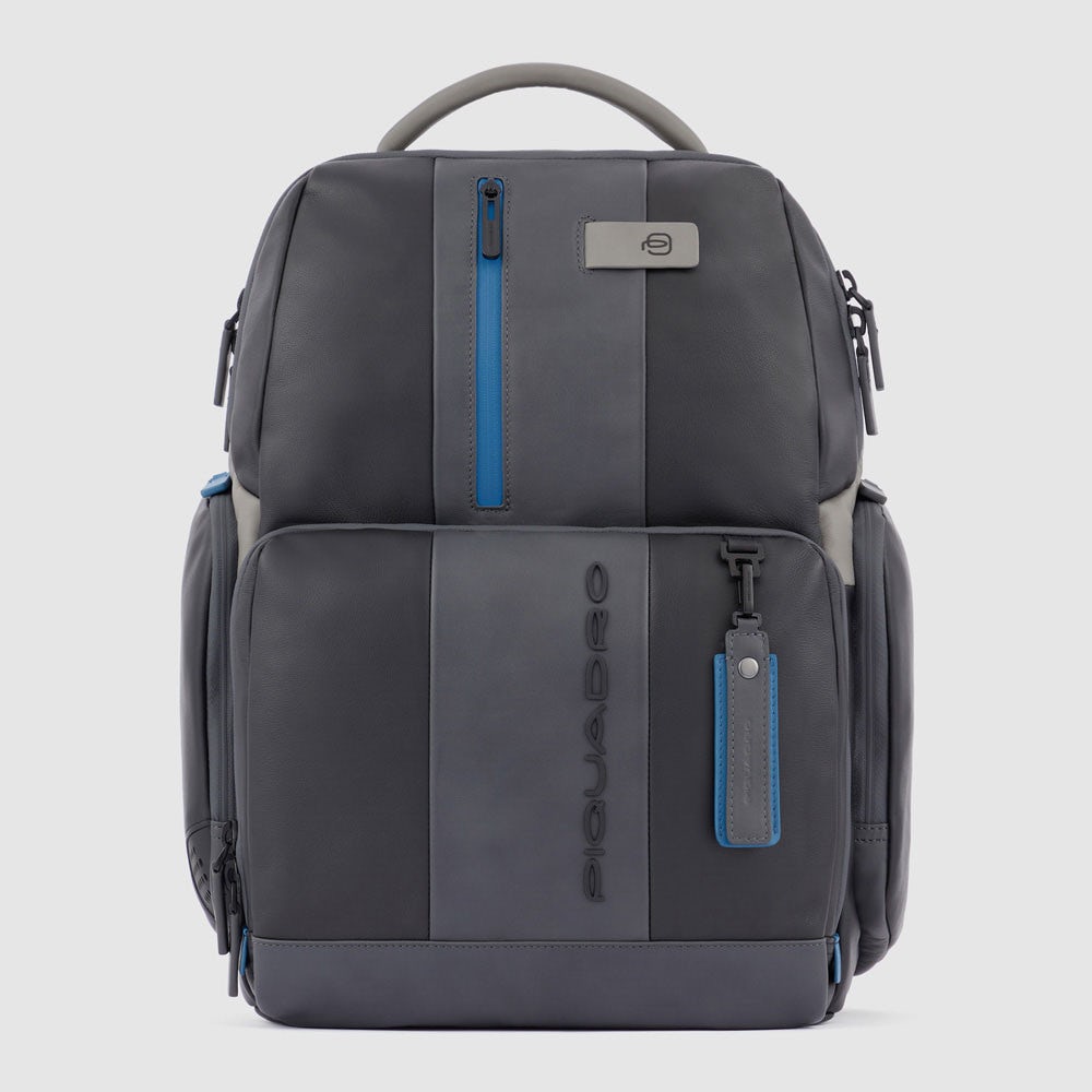 Piquadro CA4532UB00 - Zaino Fast-Check Porta Pc/Ipad® Personalizzabile Nero-Grigio