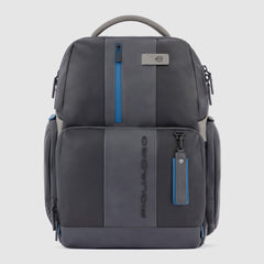 Piquadro CA4532UB00 - Zaino Fast-Check Porta Pc/Ipad® Personalizzabile Nero-Grigio