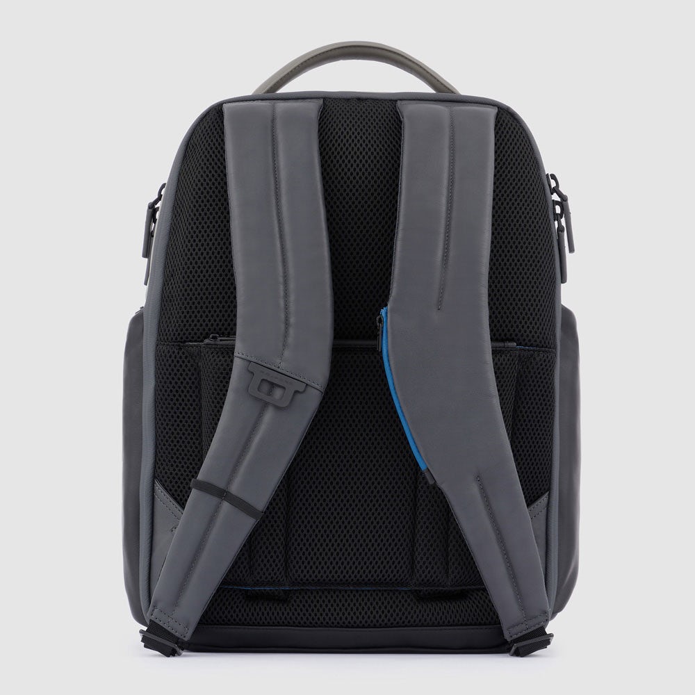 Piquadro CA4532UB00 - Zaino Fast-Check Porta Pc/Ipad® Personalizzabile Nero-Grigio