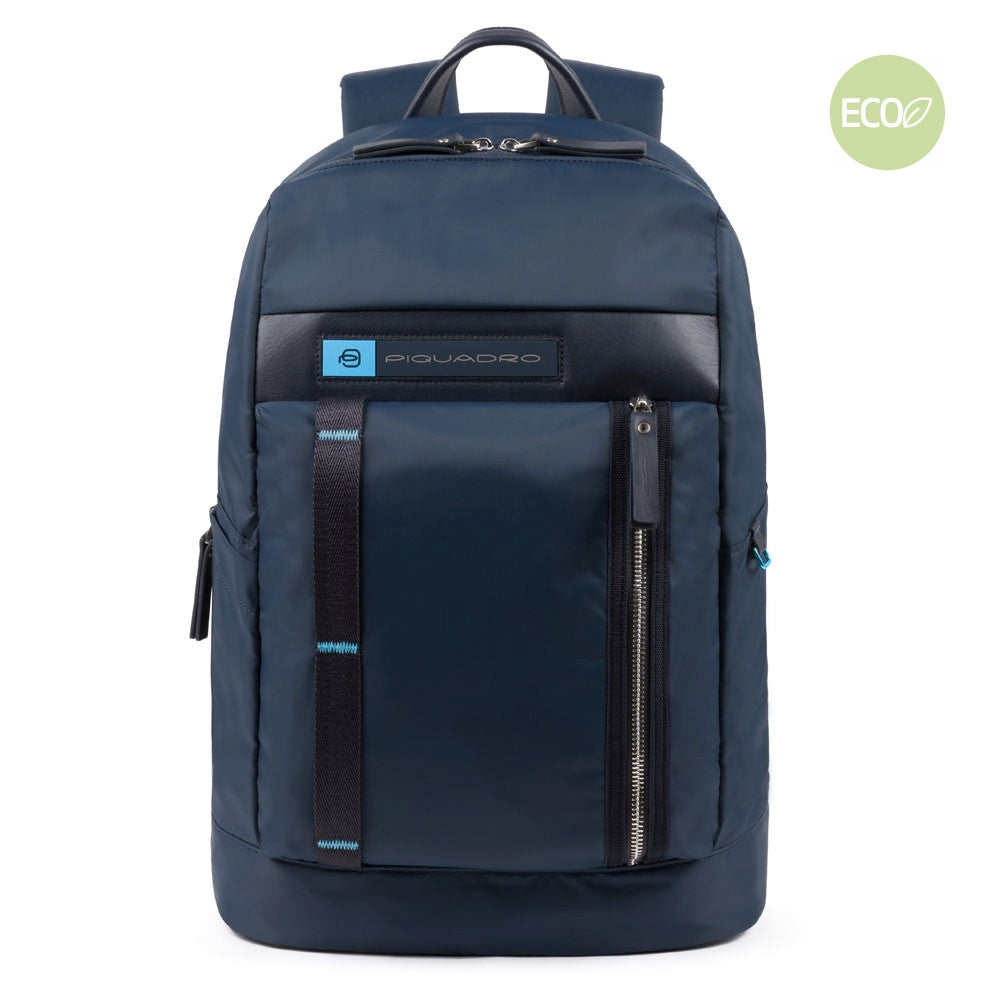 Zaino In Nylon Rigenerato Porta Computer Blu Oltremare Piquadro CA4545BIO/BLU