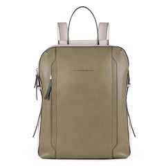 Piquadro Zaino In Pelle Verde/beige Chiaro CA4576W92/VEBE