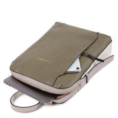 Piquadro Zaino In Pelle Verde/beige Chiaro CA4576W92/VEBE