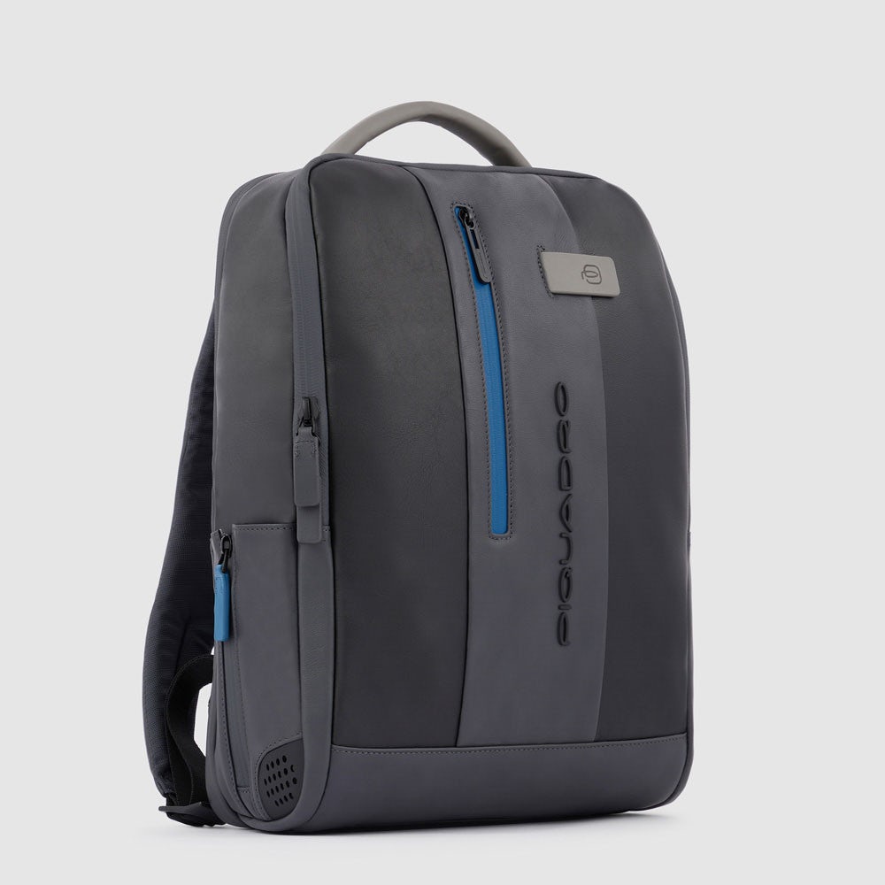 Piquadro CA4818UB00 - Zaino Porta Pc E Ipad® Con Cavo Antifurto Nero-Grigio