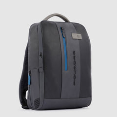 Piquadro CA4818UB00 - Zaino Porta Pc E Ipad® Con Cavo Antifurto Nero-Grigio