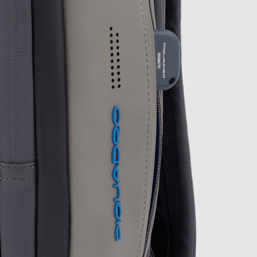 Piquadro CA4818UB00 - Zaino Porta Pc E Ipad® Con Cavo Antifurto Nero-Grigio