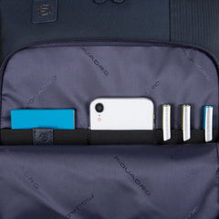 Zaino Porta Computer E Porta Ipad A Due Scomparti Blu Notte Piquadro CA4918S107/BLU