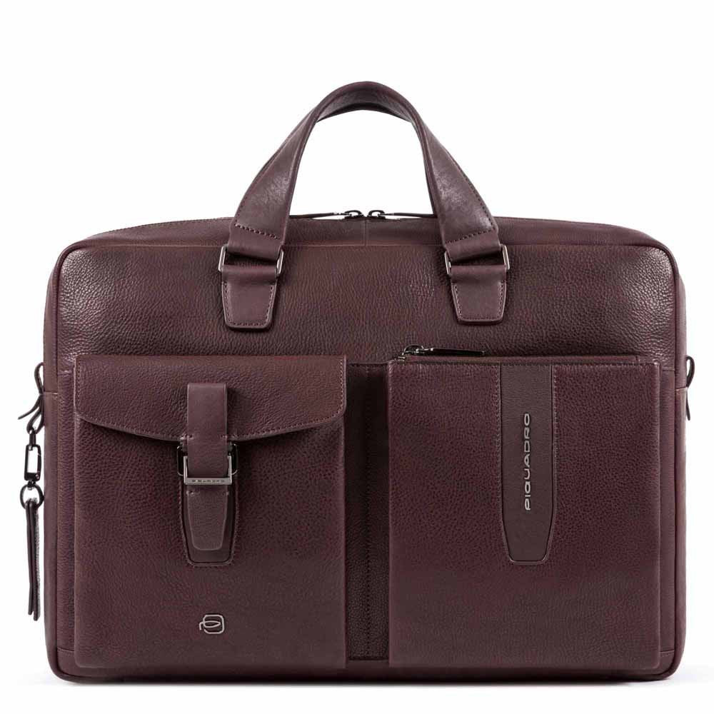Piquadro Cartella Porta Computer E Porta Ipad A Due Manici Melanzana CA5195W101/M