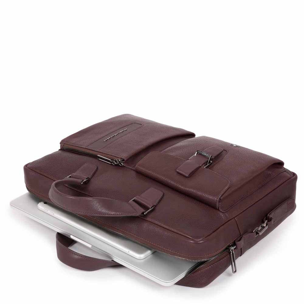 Piquadro Cartella Porta Computer E Porta Ipad A Due Manici Melanzana CA5195W101/M