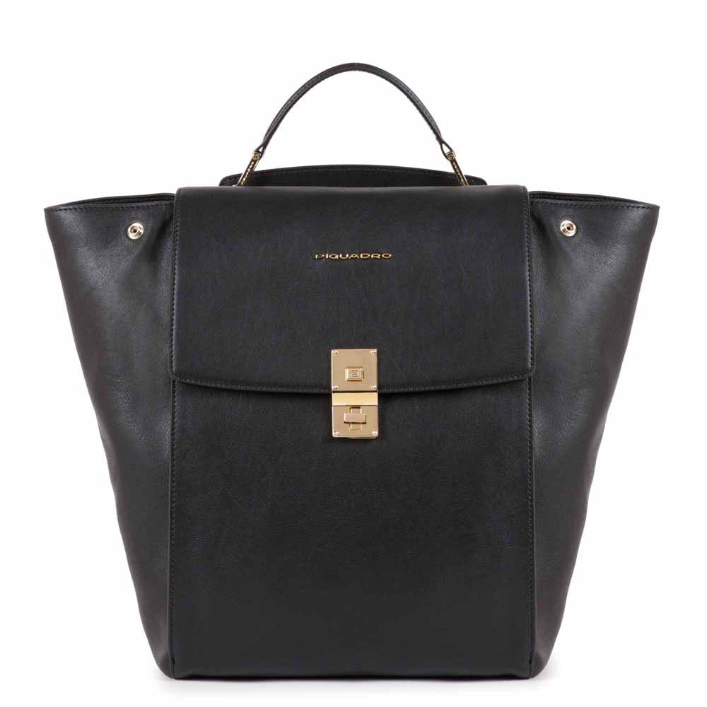 Piquadro Zaino Donna Espandibile Porta Ipad®Pro 12,9’’ Nero CA5278DF/N