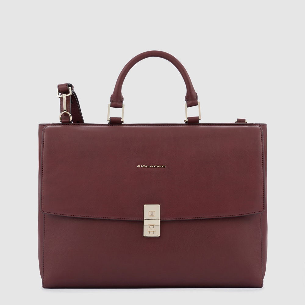 Piquadro CA5279DF - Cartella Porta Computer A Due Manici Bordeaux