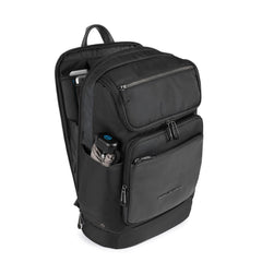 Zaino Porta Computer In Pelle E Tessuto Piquadro Nero CA5316S115/N