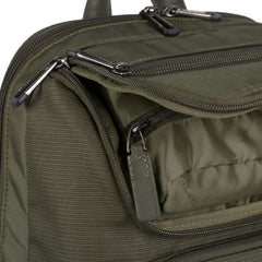 Zaino Porta Computer In Pelle E Tessuto Piquadro Verde Oliva CA5316S115/VE
