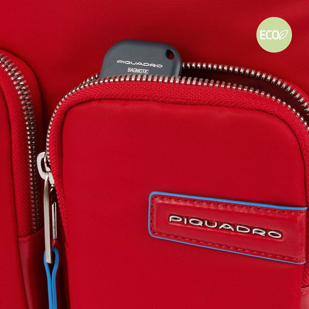 Zaino Donna Piquadro Porta Computer In Tessuto Riciclato Rosso CA5695RY/R