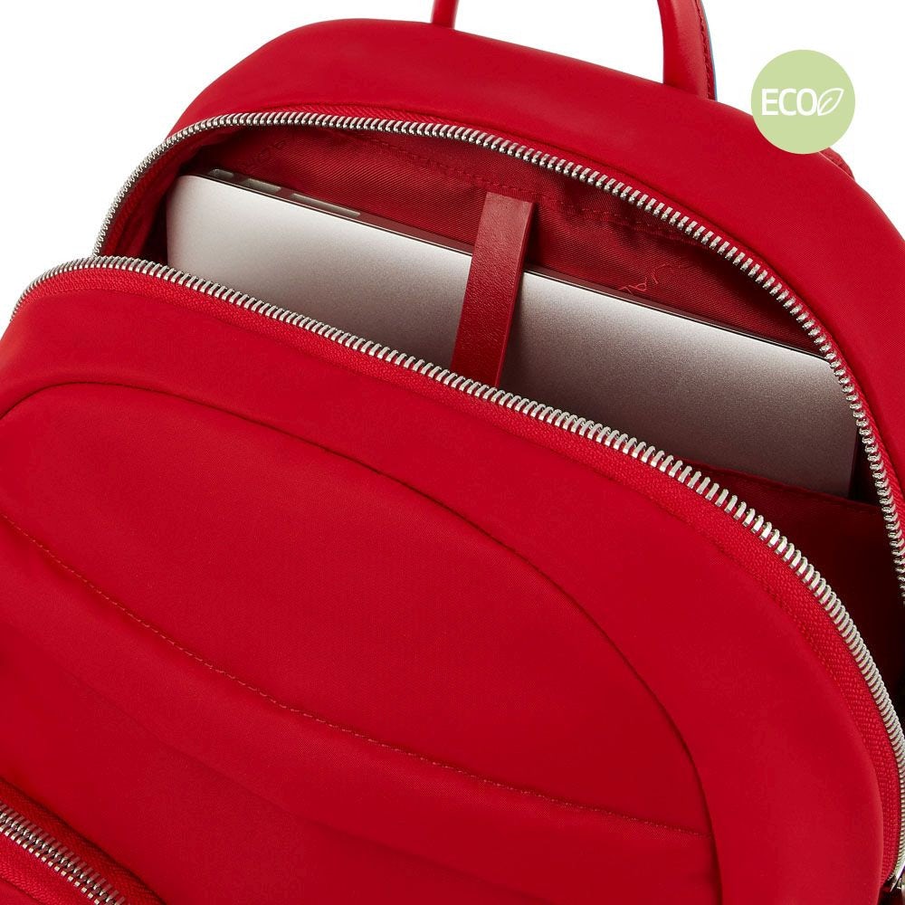 Zaino Donna Piquadro Porta Computer In Tessuto Riciclato Rosso CA5695RY/R