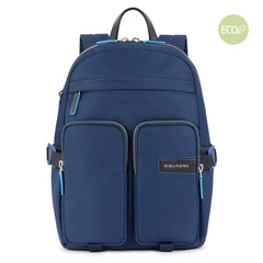 Zaino Piquadro Porta Pc E Porta Ipad In Tessuto Riciclato Blu Notte CA5699RY/BLU