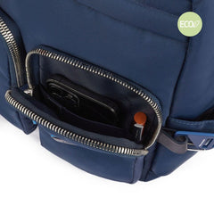 Zaino Piquadro Porta Pc E Porta Ipad In Tessuto Riciclato Blu Notte CA5699RY/BLU