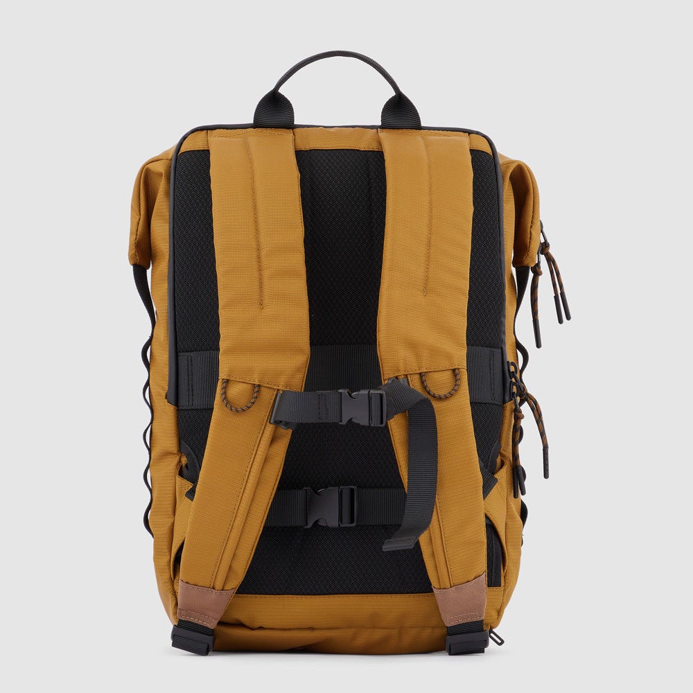 Piquadro CA5838W114 - Zaino Porta Computer 14" In Tessuto Riciclato Cuoio