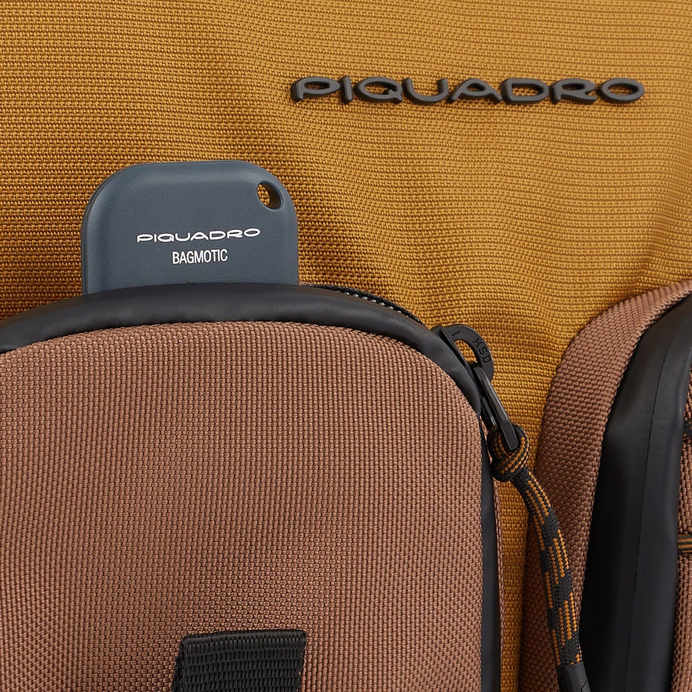Piquadro CA5838W114 - Zaino Porta Computer 14" In Tessuto Riciclato Cuoio