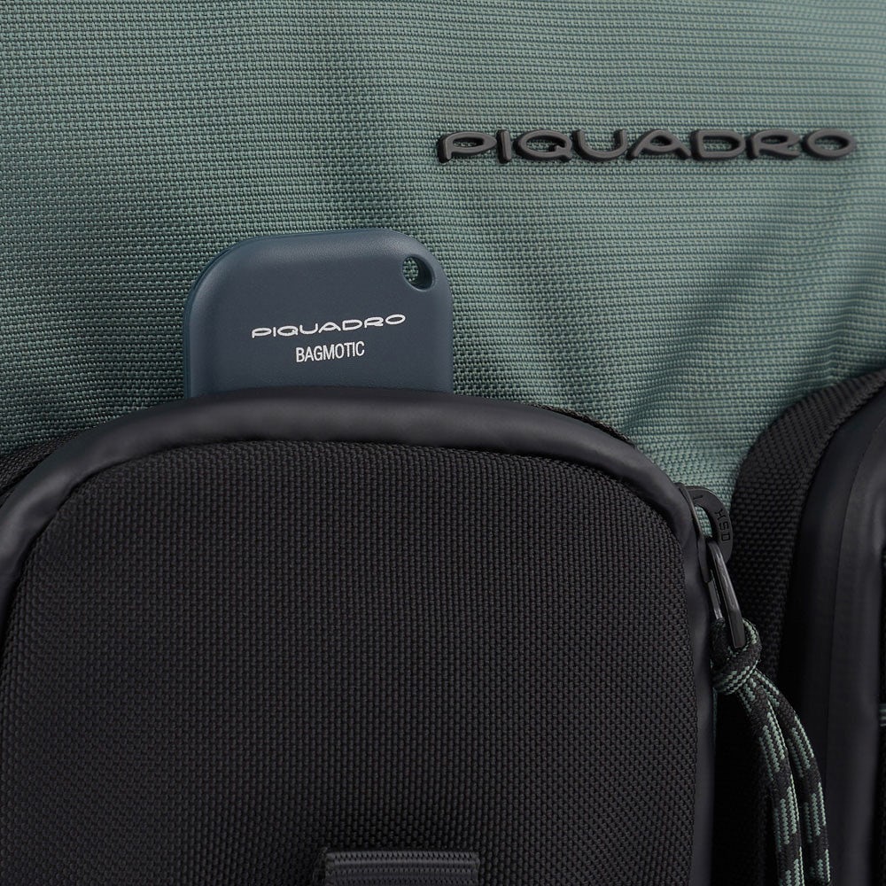 Piquadro CA5838W114 - Zaino Porta Computer 14" In Tessuto Riciclato Verde Oliva