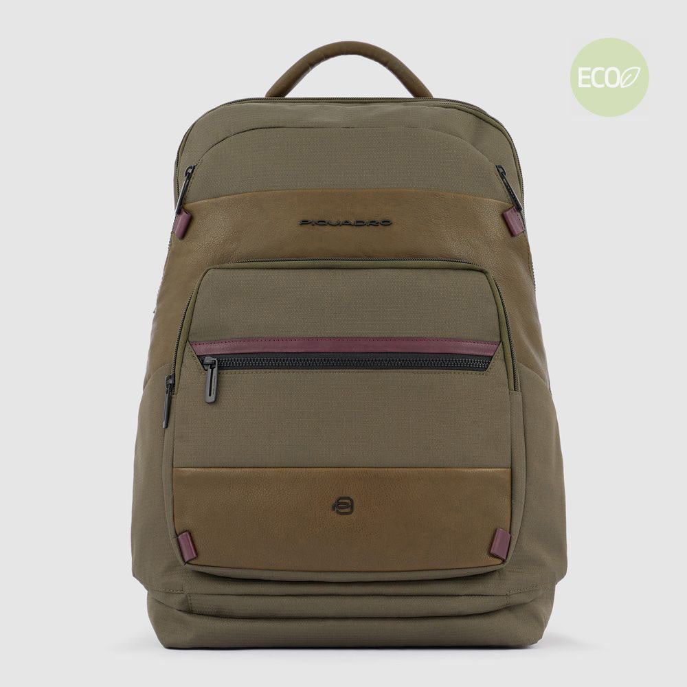 Piquadro CA5844W115 - Zaino Porta Computer 15,6" E Porta Ipad®Pro 12,9'' Verde